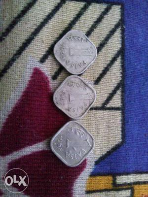 One Paisa old (Indian​) coins