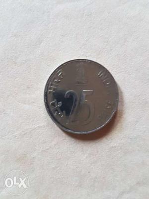 Round Silver Collectible Coin