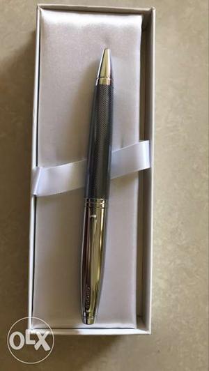 Stainless Steel And Black cross Pen