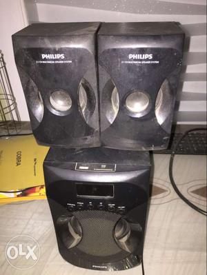 Black Philips 2.1 Speaker System