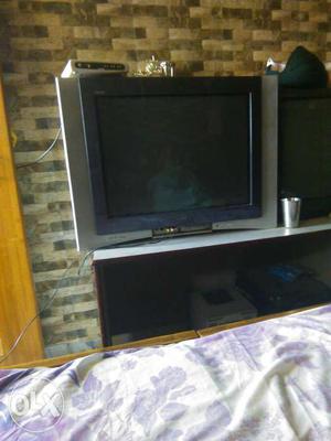 Gray And Black CRT TV 32 inches