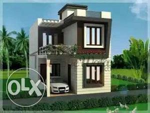 White And Black Two Storey House