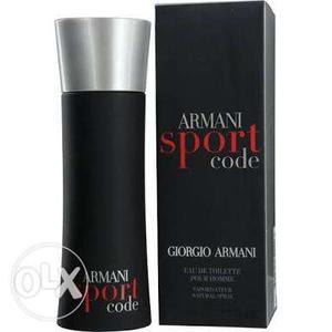 Black And Silver Armani Sport Code With Box