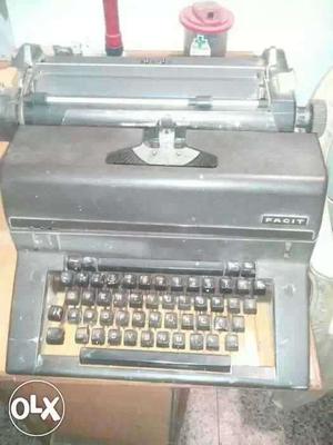 Black Facit Typewriter