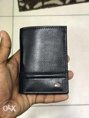 Black Tommy Hilfiger Leather Bi-fold Wallet