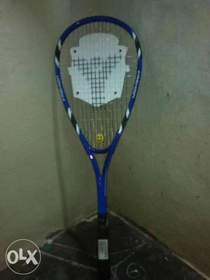 Blue And White Tennis Racket