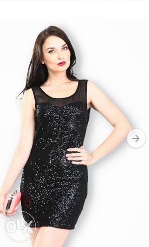 Brand new FabAlley Black Sequinned Profuse. Size is S