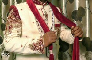 Brand new sherwani with nice work, used only once.