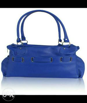 Buy blue color stylish handbag at attractive