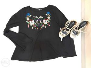 Embroidery top forever21 xs