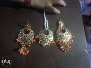 Gold And Orange Pendants