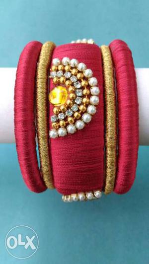 Handmade silk thread bangles