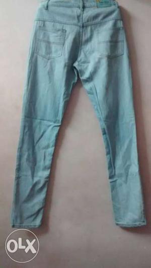 Light blue colour jeans only once used