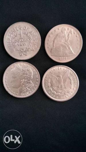 Original Silver US Dollar of 