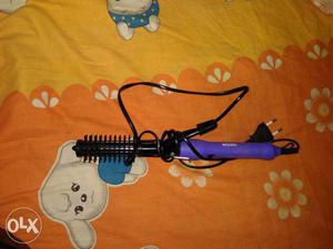 Purple And Black Hair Iron Curler