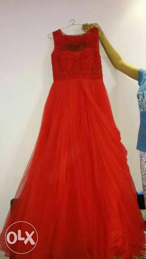 Red beautiful premium quality gown used only once
