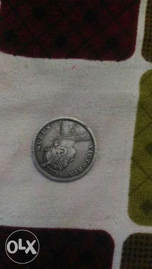 Silver coin of queen victoria since 