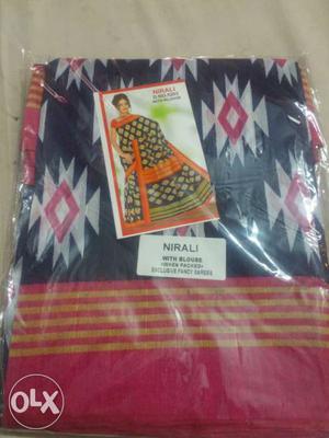 Women's Black And Orange Nirali In Package