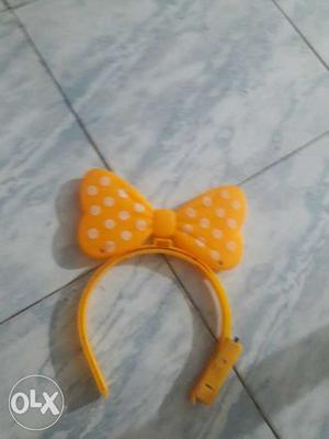 Yellow Headband Bow Accent