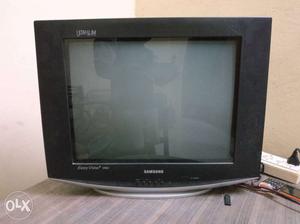 21' Black Samsung Ultraslim CRT TV