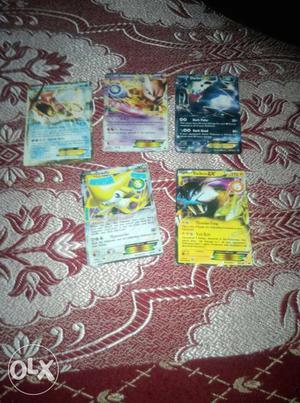 5 cards all ex cards