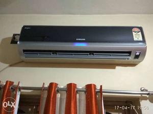 Black And Gray Samsung Split Type Air Conditioner