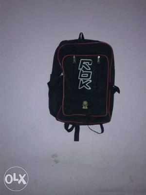 Black And RBK Bag