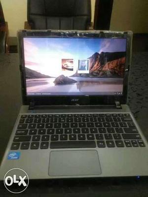 Black And Silver Acer Laptop