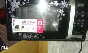 Black LG All-in-one Microwave