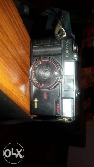 Black Yashica MF 2 Film Camera