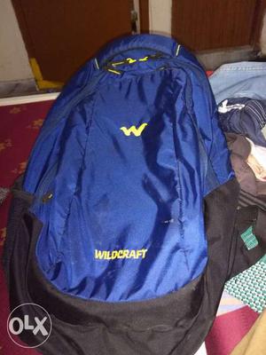 Blue And Black Wildcraft Backpack