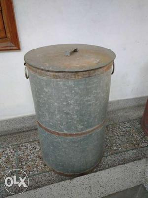 Gray Metal Container