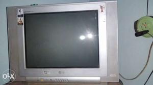 Grey LG CRT Flat Screen TV