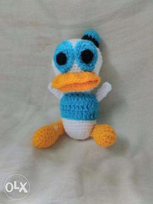 Handmade Donald Duck Crochet doll for kids