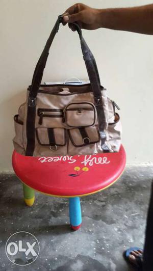 Imported Baby Diaper Bag Brown colour Very