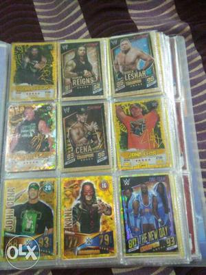 Nine WWE Wrestlers Trading Card