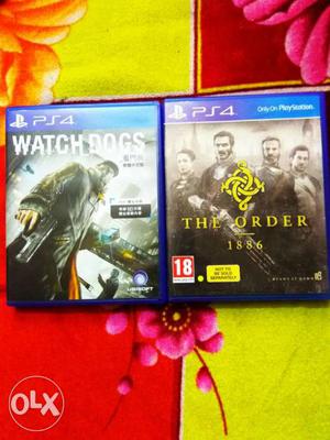 PS4 Watch Dogs And The Order  month old