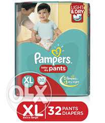 Pamper pants xl 32 diapers 12+kg for sale in