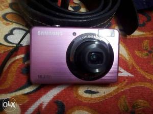 Pink And Black Samsung Digital Camera