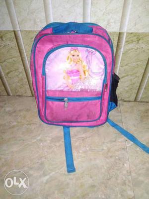 Pink And Blue Barbie Backpack