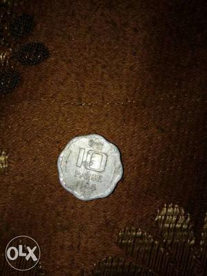 Scallop Silver 10 Indian Coin