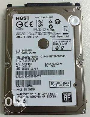 Silver HGST Hard Disk Drive
