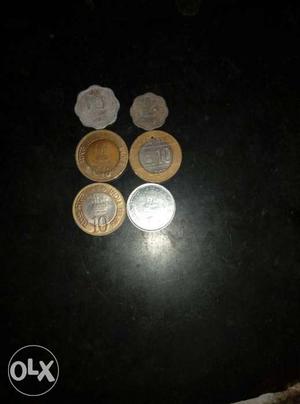 Six Indian Coins