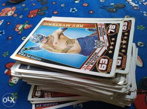 Wwe slam attack cards in fully ok condition