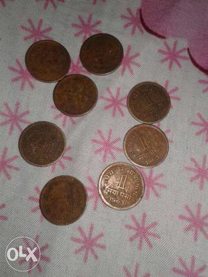 1 paisa copper coin of 