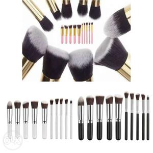 10pcs of professional makeup brushes (new)
