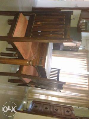 6 seater solid wood dinning table antique