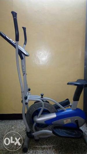 Blue And Gray Elliptical Trainer