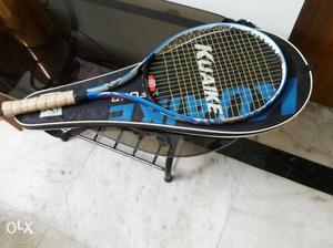 Blue And White Tennis Racket With Bag