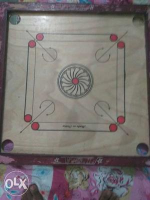 Brown And White Wooden Game Board